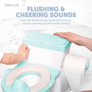 Real Feel 2-in-1 Potty with Wipes Storage, Flushing Sounds & Disposable Liners - Realistic Toilet - Easy to Clean & Assemble - Jool Baby (Aqua) by TinyTreasures Baby Boutique