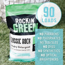 Rockin' Green Classic Rock Laundry Detergent (90 Loads), Plant based, All Natural Laundry Detergent Powder, Vegan and Biodegradable Odor Fighter, Safe for Sensitive Skin, 45 oz (AC/DSea Breeze) by TinyTreasures Baby Boutique
