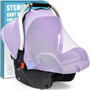 Mosquito Net for Baby Car Seats, Infant Car Seat Insect Mesh Net, Breathable, Universal Fit for All Car Seats, Premium Quality: Machine Washable Durable & Long Lasting Infant Insect Netting (Purple) by TinyTreasures Baby Boutique