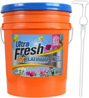 Ultra Fresh 5 Gallon Liquid Laundry Detergent Washing Soap with Spring Fresh Fabric Softener for All Machine Types, 6X Platinum, Up to 640 Loads by CozyNest Decor