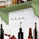 5 Pack Wine Glass Rack Stainless Steel Wine Glass Holder, 14inch Hanging Stemware Rack for Bar Kitchen Cabinet by CozyNest Decor