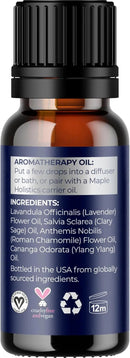 Sleep Essential Oil Blend for Diffuser - Dream Essential Oils for Diffusers Aromatherapy and Relaxation with Clary Sage Ylang-Ylang Roman Chamomile and Lavender for Sleep Time Support (10mL) by CozyNest Decor