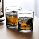 Old Fashioned Whiskey Glasses, Stemless Wine Glasses with Gift Box, 10Oz Rocks Glass for Scotch Cocktail Bourbon Vodka Liquor, Unique Gifts for Dad, Husband, Father's Day, Anniversary by CozyNest Decor
