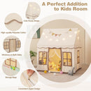 INFANS Kids Play Tent with Washable Mat Star Light Windows, Anti-Trip Large Playhouse Toys for Children Boys Girls, Indoor Outdoor Princess Tents Castle for Toddlers (Beige) by TinyTreasures Baby Boutique