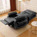 Dual Motor Power Lift Recliner Chair for Adult & Elderly, Infinite Position Lay Flat Lift Chair with Heat & Massage, Cup Holder, Lumbar Pillow, Wireless Charger, USB Ports, Leather (Silver Grey) by CozyNest Decor
