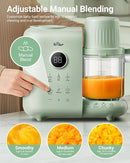 Bear Baby Food Maker with Two Layer Steam Baskets, Multifunction Baby Food Processor Steamer Puree Blender, Baby Food Mill with Bottle Warming Sterili-zing Auto Cleaning Function, BPA-Free by TinyTreasures Baby Boutique