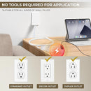 Outlet Concealer Power Strip | 5ft Flat Extension Cord | Ultra-Thin Outlet Cover Extension Cord with 3AC Outlets-,Universal Size,1625W for Kitchen, Home Improvement, Child & Pet Safe by TinyTreasures Baby Boutique