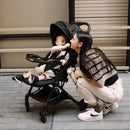 Mompush Lithe V2 Lightweight Travel Stroller, Compact Foldable Baby Stroller with Travel Bag, One-Hand Fold Stroller, Snack Tray, Mechanical Recline Seat, Airplane-Ready, Organizer & Rain Cover by TinyTreasures Baby Boutique