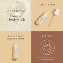 The Honest Company 2-in-1 Cleansing Shampoo + Body Wash for Sensitive Skin | Gentle for Baby | Naturally Derived, Tear-free, Hypoallergenic | Fragrance Free, 18 fl oz by TinyTreasures Baby Boutique