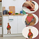 Cool Cowboy Chicken Wall Stickers Peel and Stick, Chicken Lover Gifts Window Stickers Removable, Funny Farm Chicken Wall Decals Decor, Weird Gifts for Friends by CozyNest Decor