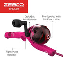Zebco Youth 29-Inch Floating Spincast Reel and Fishing Rod Combo, Size 20 Reel, Pre-Spooled with 6-Pound Cajun Line by TinyTreasures Baby Boutique