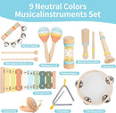 Baby Musical Instruments Set Wooden Montessori Toys for Toddlers 1-3 Percussion Instruments Set Modern Boho Music Toys for Kids Preschool Educational. by TinyTreasures Baby Boutique