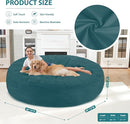 7FT Bean Bag Chair, Large Bean Bag Chairs with Memory Foam Filled, Fluffy Beanbag Sofa with Dutch Velvet Cover, Round BeanBag Chairs for Living Room, Playroom - Sea Blue by TinyTreasures Baby Boutique
