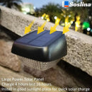 4 Pack Solar Step Lights Outdoor Waterproof, Solar Wall Lights Outdoor, Last All Night, Solar Fence Lights for Fence Garden Step Yard Decking Patio (Blue) by GreenHaven Gardens