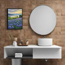 The lavender scenery all over the lake at sunset is suitable for posting in the living room bedroom office landscape poster wall painting by CozyNest Decor