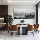 SOUGUAN Grey Wall Decor Foggy Mountain Wall Art Tree and Bird Pictures Artwork for Walls Living Room for Bedroom Kitchen Dining Room Home Office 30x60 Inch by CozyNest Decor