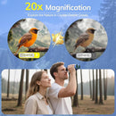 Compact Binoculars for Adults High Powered - OPAITA 20x32 Small Binoculars for Adults Kids with Low Light Vision for Hunting Cruise Ship Travel Concert Hiking Blue by TinyTreasures Baby Boutique