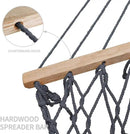 13FT Hammocks, Traditional Hand Woven Cotton Rope Hammock with Free Extension Chains for Outdoor Indoor Patio Yard 450 LSB Capacity for Two Person (Dark Grey) by GreenHaven Gardens