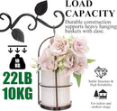 Fashion&cool 4 Pack Plant Hanging Bracket, Wall Mount Plant Hanger Outdoor Indoor, Decorative Hanging Plant Bracket Hooks for Planter Flower Bird Feeder Lanterns Wind Chimes with Screws by GreenHaven Gardens