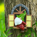 Whimsical Fairy Garden Gnome Statue, Tree Faces Decor Outdoor -5.9 Inch, Funny Garden Tree Decoration,Ideal Patio Yard Lawn Porch Decoration by GreenHaven Gardens