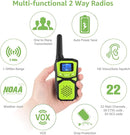 WokTok Adult Walkie Talkies Long Range Rechargeable Portable Two-Way Walkie Talkie, Camping Gear, SOS Sirens, NOAA Weather Alarms, Kid's Toys, Easy-to-Use Walkie Talkies,2 Packs(No Batteries) by TinyTreasures Baby Boutique