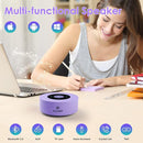 XLEADER Mini Bluetooth Speaker (Travel Case Provided) HD Sound&Rich Bass, Touch Design, 12-15H Playtime, Support Aux Input, Micro SD, Mic, Small, for iPhone Laptop Shower Office, Ideal Gifts, Purple by TinyTreasures Baby Boutique