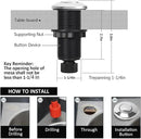 Garbage Disposal Air Switch Kit for SinkTop Waste Disposal with Stainless Steel Polished Long Air Button by briidea by CozyNest Decor
