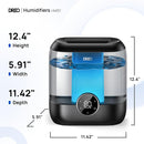 Dreo 6L Top Fill Humidifiers for Bedroom, 60H Runtime Supersized Cool Mist Humidifier for Large Room, 28 dB Quiet Baby Air Humidifiers for Nursery, Plants, Indoor, Night Light, LED Display, Ultrasonic by TinyTreasures Baby Boutique