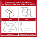 Favoyard Outdoor Deep Seat Cushion Set, 19 x 19 Inch Rainproof & 3-Year Fade Resistant Patio Furniture Cushions, Removable Seat Bottom & Back Cushion Covers with Ties for Chair, Sofa, Couch, Red by GreenHaven Gardens