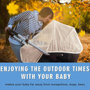 Mosquito Net for Stroller - Protective 2Pack Perfect Bug Net for Strollers, Bassinets, Cradles, Playards, Pack N Plays and Portable Mini Crib (Khaki) by TinyTreasures Baby Boutique