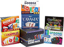 Regal Games Fun Card Games Set for Adults - Canasta, Spoons and a Spork, Garbage Monsters, ScorZo, The Goodge Rules, and Banapples Decks - Fun & Travel Playing Cards for Family Game Night by TinyTreasures Baby Boutique