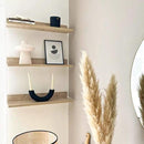 Mobili Fiver, Set of 2 Rachele Shelves, 31.49 in, Oak, Made in Italy by CozyNest Decor