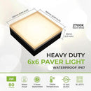 LUMENGY Paver Light 6×6 Inch (5.9 inch X 5.9 inch), Warm White Glare-Free Illumination for Driveways, Pathways, Pool Deck & Patios,12V AC/DC, Waterproof & Drive-Over Rated by CozyNest Decor