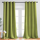 NICETOWN Fresh Green Room Darkening Curtains 102 inch Length, Grommet Energy Saving Thermal Drapes Sound Reducing Heat Blocking Window Treatments for Living Room, 2 Panels, W52 x L102 by TinyTreasures Baby Boutique