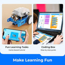 Makeblock mBot Robot Kit with Scratch Coding Box, STEM Projects for Kids Learn to Code with Scratch Arduino, Programmable Robot with 4 Programming Learning Projects, Gifts for Boys Girls Aged 8-12 by TinyTreasures Baby Boutique