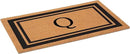 Calloway Mills 152962448 Black Border 24" x 48" Monogram Doormat (Letter Q) by CozyNest Decor