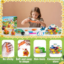 BEIREG Air Dry Clay Farm Adventure Kit for Kids - 15 DIY Farm Animals & Vegetables with Tutorials, Ultra Soft Modeling Magic Clay, Safe Non-Toxic STEM Educational Craft Gift for Boys & Girls Ages 3-12 by TinyTreasures Baby Boutique