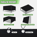 Outdoor 90% Sun Shade Cloth with Grommets, 12 X 24 FT Pergola Shade Cover for Garden Patio Carport Kennel Swimming Pool, Black (We Make Custom Size) by GreenHaven Gardens