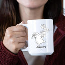 Customized Choose Name Pigs White Coffee Cup Gift For Dad Mom Daughter Son Kids, Pig Lover Accent Coffee Mug, Personalized Pig Ceramic Cup 11Oz 15Oz, Funny Pigs Travel Mug Gift For Birthday Christmas by TinyTreasures Baby Boutique