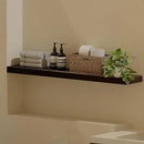 ROGMARS Walnut Wooden Floating Shelves for Wall 48 inches Long,8 Inch Deep Natural Wood Floating Wall Mounted Shelves with Invisible Bracket for Kitchen,Bedroom,Living Room,1PC by CozyNest Decor