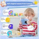 Rongta Kids Camera Instant Print, 1080P Kids Instant Cameras That Print Photos, Christmas Birthday Gifts for Boy Age 3-12, Video Camera Portable Toy for 3 4 5 6 7 8 9 10 Year Old Boy(Blue) by TinyTreasures Baby Boutique