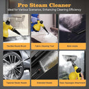 Steam Cleaner, Handheld Steam Cleaner, Steam Cleaner for Home with 16 Accessories and Automatic Steam Switch, Steamer for Cleaning Home, Living Room, Kitchen, Bathroom, Car (Yellow) by TinyTreasures Baby Boutique