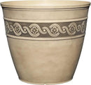 Classic Home and Garden Corinthian Resin Flower Pot Planter, Concrete Grey, 10" by GreenHaven Gardens