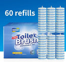 60pc Refills Disposable Toilet mats Brush Cleaning System, Toilet Cleaning Brush, 60 Replacement Brush Heads, No Handle or Base，Toliet Wand Refills,Toilet Bowl Clean Refill Pads,Toilet Scrubber Refill by CozyNest Decor