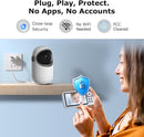 5'' Video Baby Monitor with Camera and Audio,36-Hrs Battery Life,HD Camera Remote Pan Tilt 3X Zoom,Long Range Baby Monitor No WiFi,Night Vision,Portable,2-Way Talk,VOX-Saving Power IPS Screen by TinyTreasures Baby Boutique