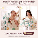 Momcozy Pioneering Safety Fence Nursing Pillow for Breastfeeding- Wider Feeding Pillows for More Support for Mom & Baby- Easier Nursing & Hand Free- Fit for All, Removable Cotton Cover by TinyTreasures Baby Boutique