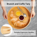 10in Bamboo Lazy Susan Organizer for Countertop and Cabinet with Large and Stable Chassis,Round Rotating Bamboo Tray for Station Organizer,for Kitchen Bathroom Laundry Room (10in) by CozyNest Decor