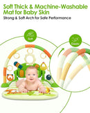 dearlomum Baby Play Mat Gym, Funny Play Piano Tummy Time Activity Mat with 5 Infant Sensory Toys, Music and Lights, Boy & Girl Gifts for Newborns 0 to 3 6 9 12 Months (Green) by TinyTreasures Baby Boutique