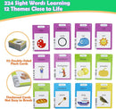 MAYAPHILOS Spanish and English Talking Flash Cards, 224 Sight Words Learn Spanish for Kids, Audible Educational Interactive Autism Sensory Toys for Toddlers by TinyTreasures Baby Boutique