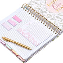 Votum August 2025 to January 2027 Large Back to School Academic Planner- Daily, Weekly & Monthly Organizer with Pens, Stickers, Sticky Notes, and a Sturdy Cover - With God All Things Possible by TinyTreasures Baby Boutique